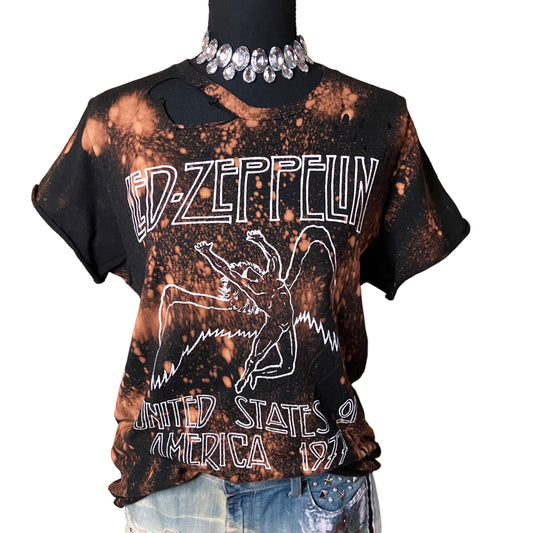 Reworked Led Zep tshirt, size M
