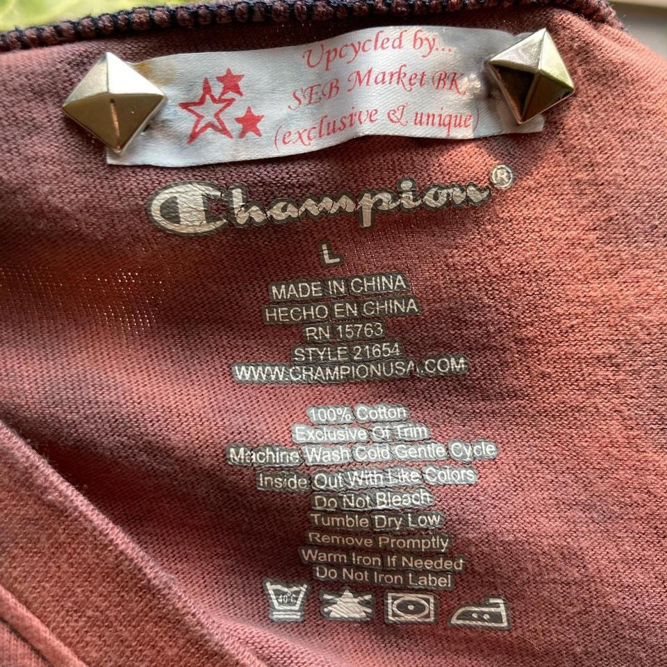 Champion Heart reverse dyed tank top, size L