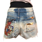 Beach Bum Refashioned L.L. Bean jean shorts, size 6