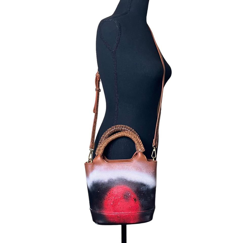 Magritte’s Sun Handpainted mini bag