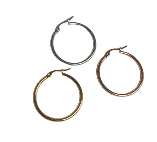 Classic 30mm hoop earrings