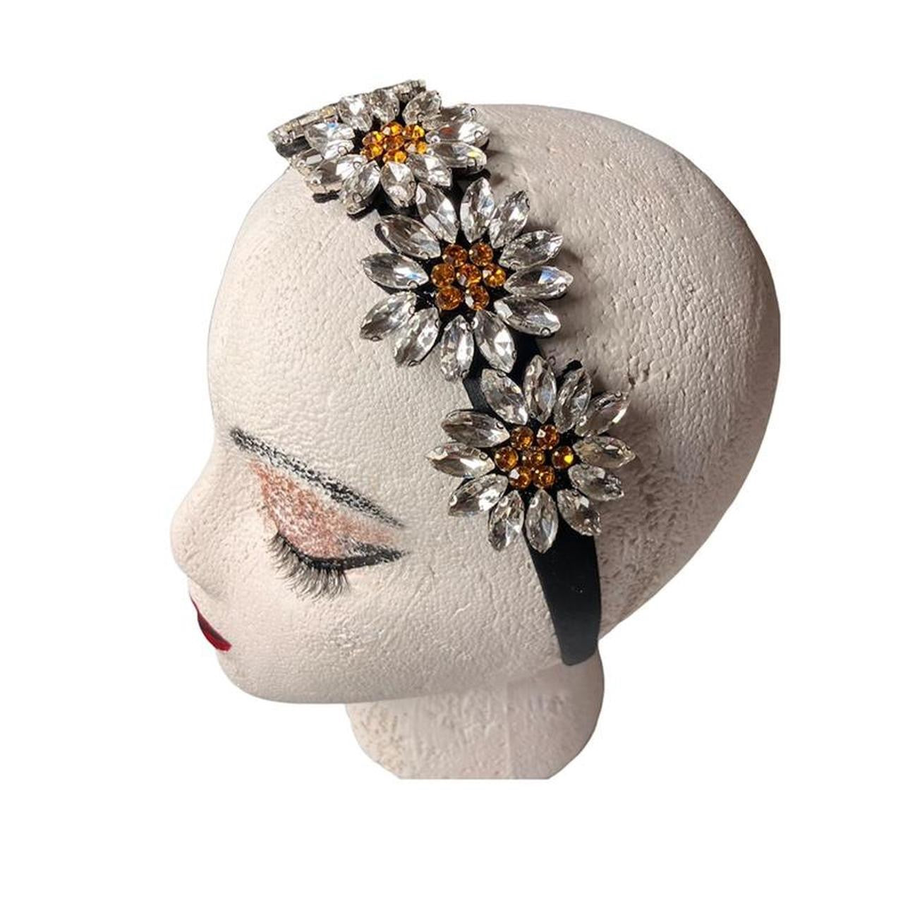 Sparkling Daisy embellished headband
