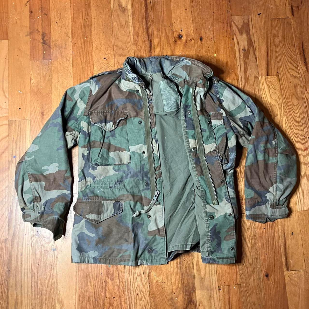 Reworked vintage camo jacket, size M