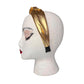 Goldie Love metallic lamé headband