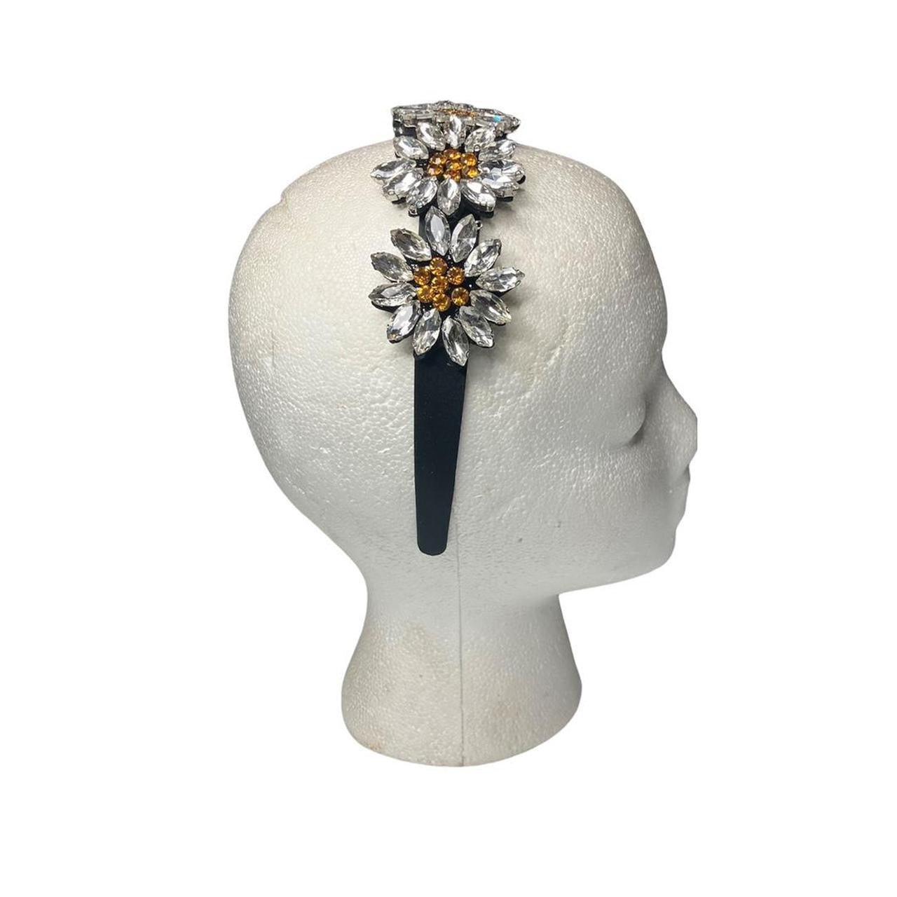 Sparkling Daisy embellished headband
